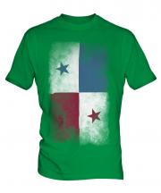 Panama Faded Flag Mens T-Shirt