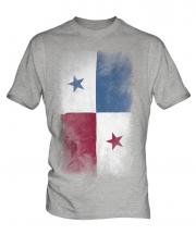Panama Faded Flag Mens T-Shirt