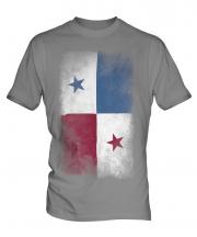 Panama Faded Flag Mens T-Shirt