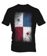 Panama Faded Flag Mens T-Shirt