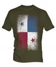 Panama Faded Flag Mens T-Shirt