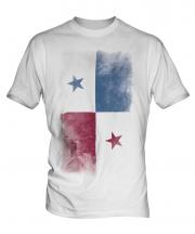Panama Faded Flag Mens T-Shirt