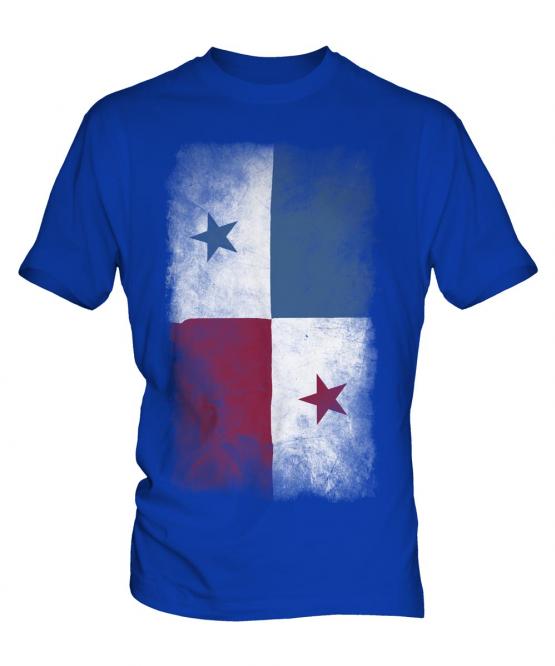 Panama Faded Flag Mens T-Shirt