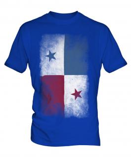 Panama Faded Flag Mens T-Shirt
