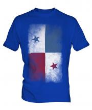 Panama Faded Flag Mens T-Shirt