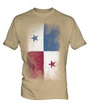 Panama Faded Flag Mens T-Shirt