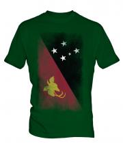 Papua New Guinea Faded Flag Mens T-Shirt