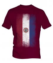 Paraguay Faded Flag Mens T-Shirt