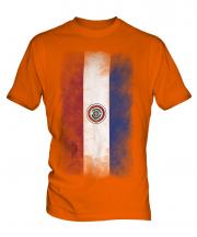Paraguay Faded Flag Mens T-Shirt