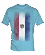 Paraguay Faded Flag Mens T-Shirt