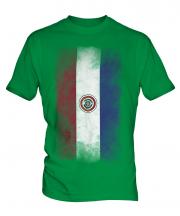 Paraguay Faded Flag Mens T-Shirt