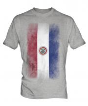 Paraguay Faded Flag Mens T-Shirt