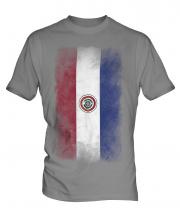 Paraguay Faded Flag Mens T-Shirt