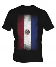 Paraguay Faded Flag Mens T-Shirt