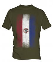 Paraguay Faded Flag Mens T-Shirt