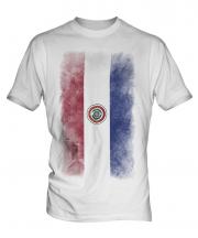 Paraguay Faded Flag Mens T-Shirt
