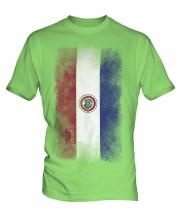 Paraguay Faded Flag Mens T-Shirt