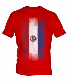 Paraguay Faded Flag Mens T-Shirt