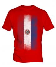 Paraguay Faded Flag Mens T-Shirt