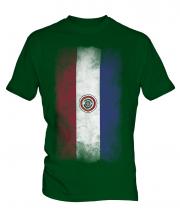 Paraguay Faded Flag Mens T-Shirt