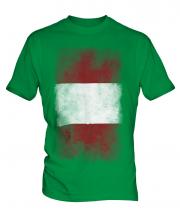 Peru Faded Flag Mens T-Shirt