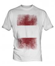 Peru Faded Flag Mens T-Shirt