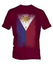 Philippines Faded Flag Mens T-Shirt