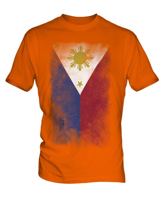 Philippines Faded Flag Mens T-Shirt