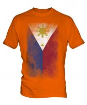 Philippines Faded Flag Mens T-Shirt
