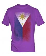 Philippines Faded Flag Mens T-Shirt