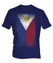 Philippines Faded Flag Mens T-Shirt
