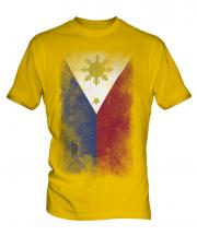 Philippines Faded Flag Mens T-Shirt