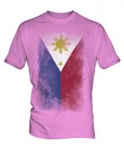 Philippines Faded Flag Mens T-Shirt