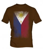 Philippines Faded Flag Mens T-Shirt