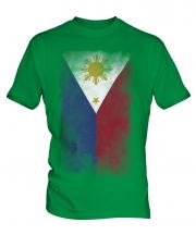 Philippines Faded Flag Mens T-Shirt