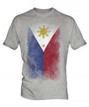 Philippines Faded Flag Mens T-Shirt