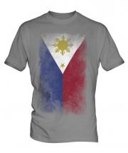 Philippines Faded Flag Mens T-Shirt