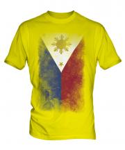 Philippines Faded Flag Mens T-Shirt