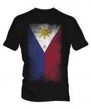Philippines Faded Flag Mens T-Shirt