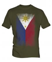 Philippines Faded Flag Mens T-Shirt