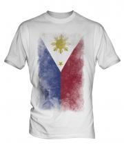 Philippines Faded Flag Mens T-Shirt