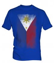 Philippines Faded Flag Mens T-Shirt