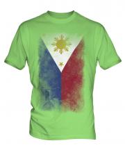 Philippines Faded Flag Mens T-Shirt