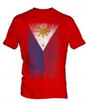 Philippines Faded Flag Mens T-Shirt