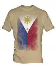 Philippines Faded Flag Mens T-Shirt