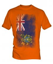 Pitcairn Islands Faded Flag Mens T-Shirt