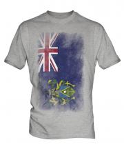 Pitcairn Islands Faded Flag Mens T-Shirt