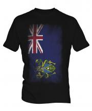 Pitcairn Islands Faded Flag Mens T-Shirt