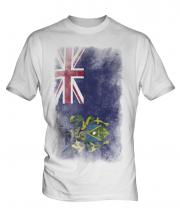 Pitcairn Islands Faded Flag Mens T-Shirt