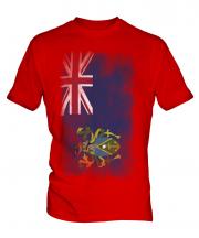 Pitcairn Islands Faded Flag Mens T-Shirt